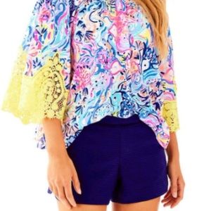 Lilly Pulitzer Navy Blue Adie Shorts, new with tags. Size 0